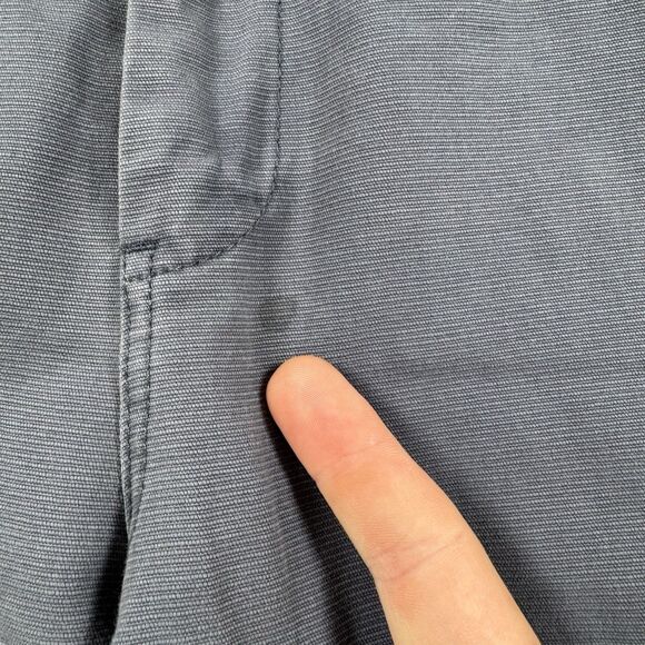 Carbon 2 Cobalt Pants Men's 34x31 Blue Cotton Flat Front Straight Leg - Picture 3 of 11